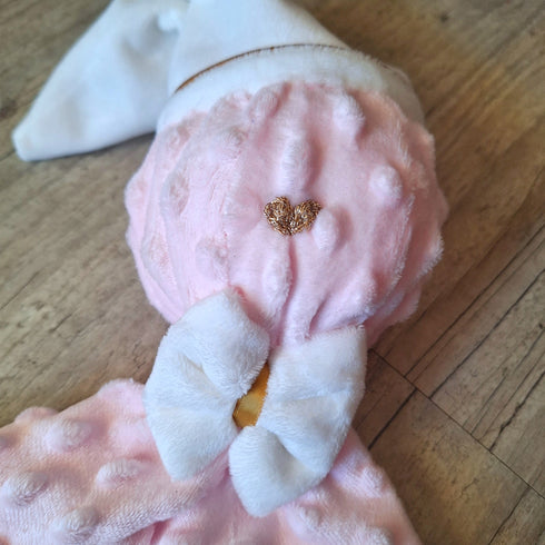 Doudou DODO personnalisé  57x53cm avec Prénom et/ou Date de naissance en minky